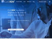 Tablet Screenshot of clicrdv.com